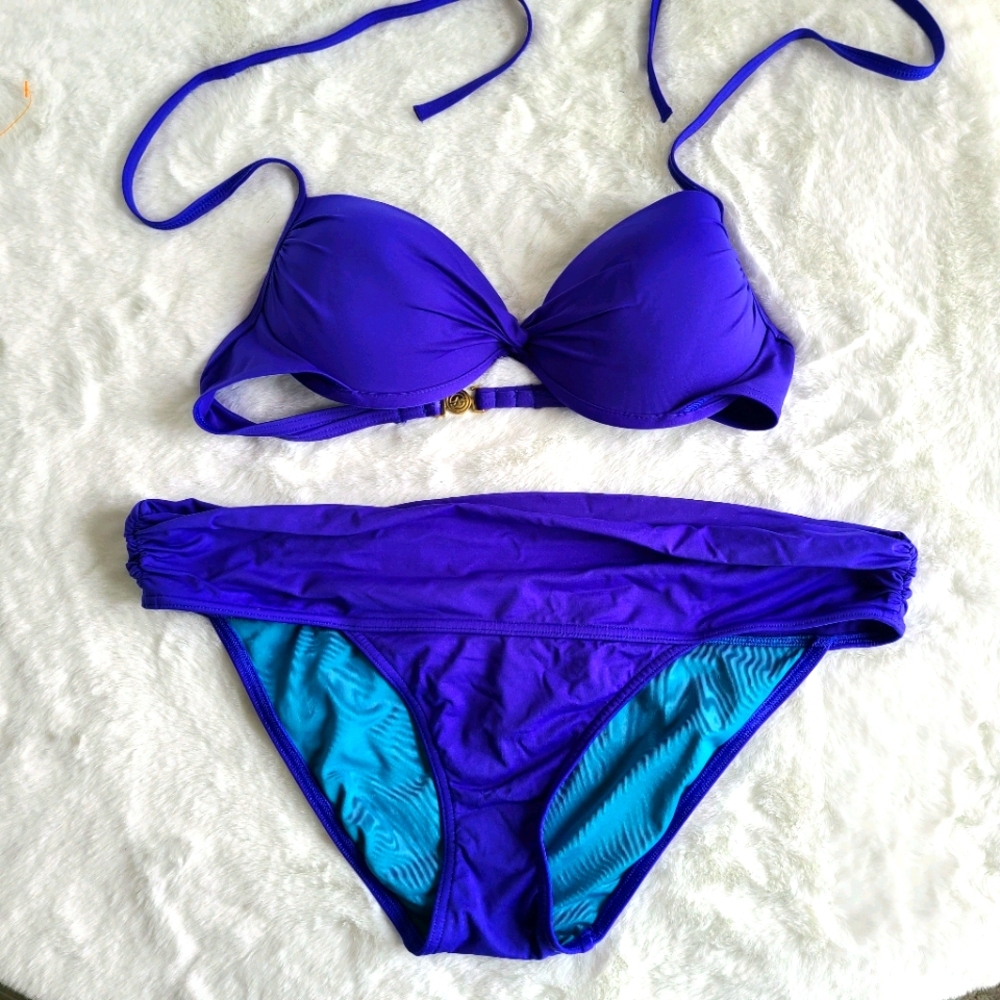 VS Bikini Large bottom 36B Bra Top Cobalt